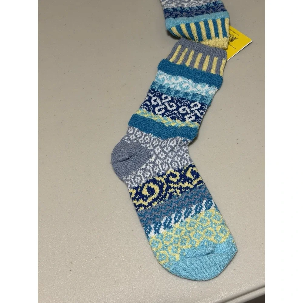 Solmate Knit Socks Elements AIR Adult Uni Colorful Patchwork  Made in USA New M